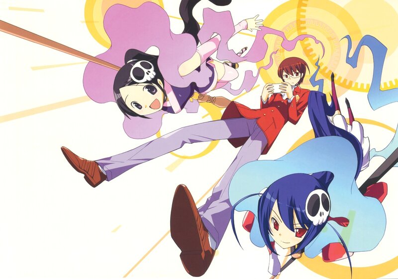anime characters in action