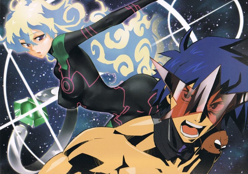 Anime characters in action