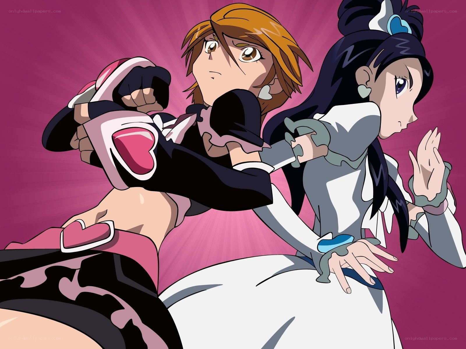 anime characters in action