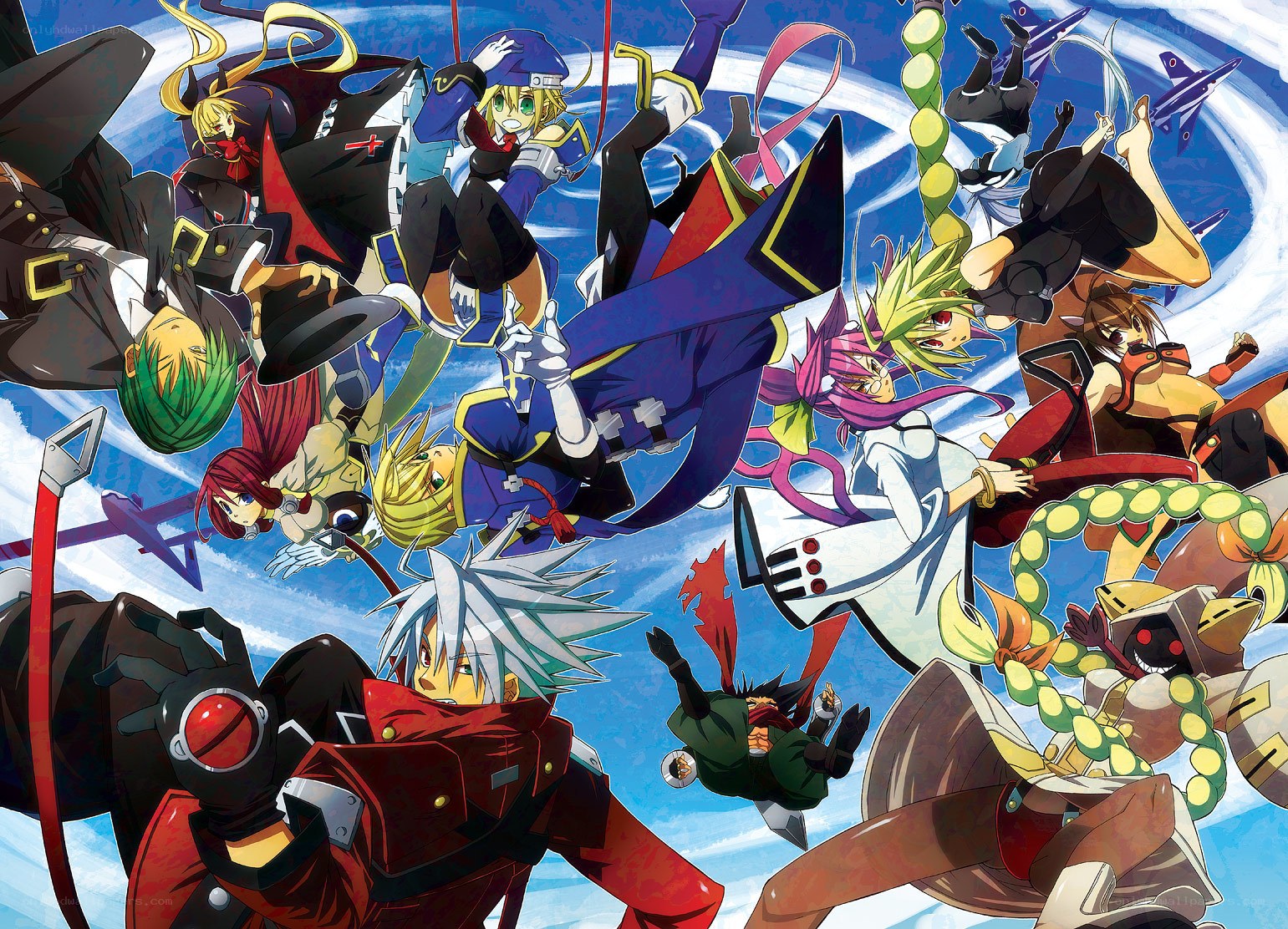 anime characters in action