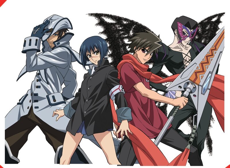 anime characters in action