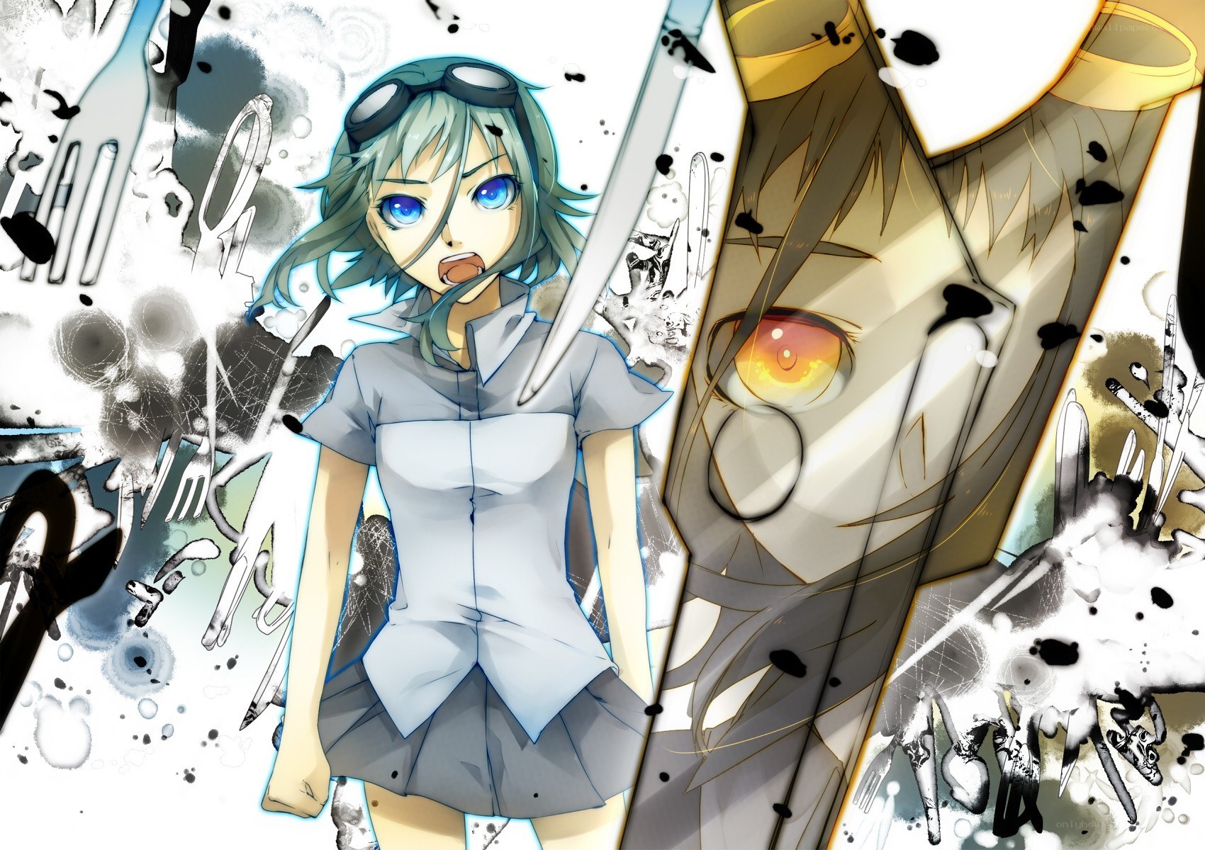 anime characters in action