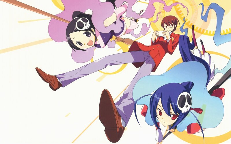 anime characters in action