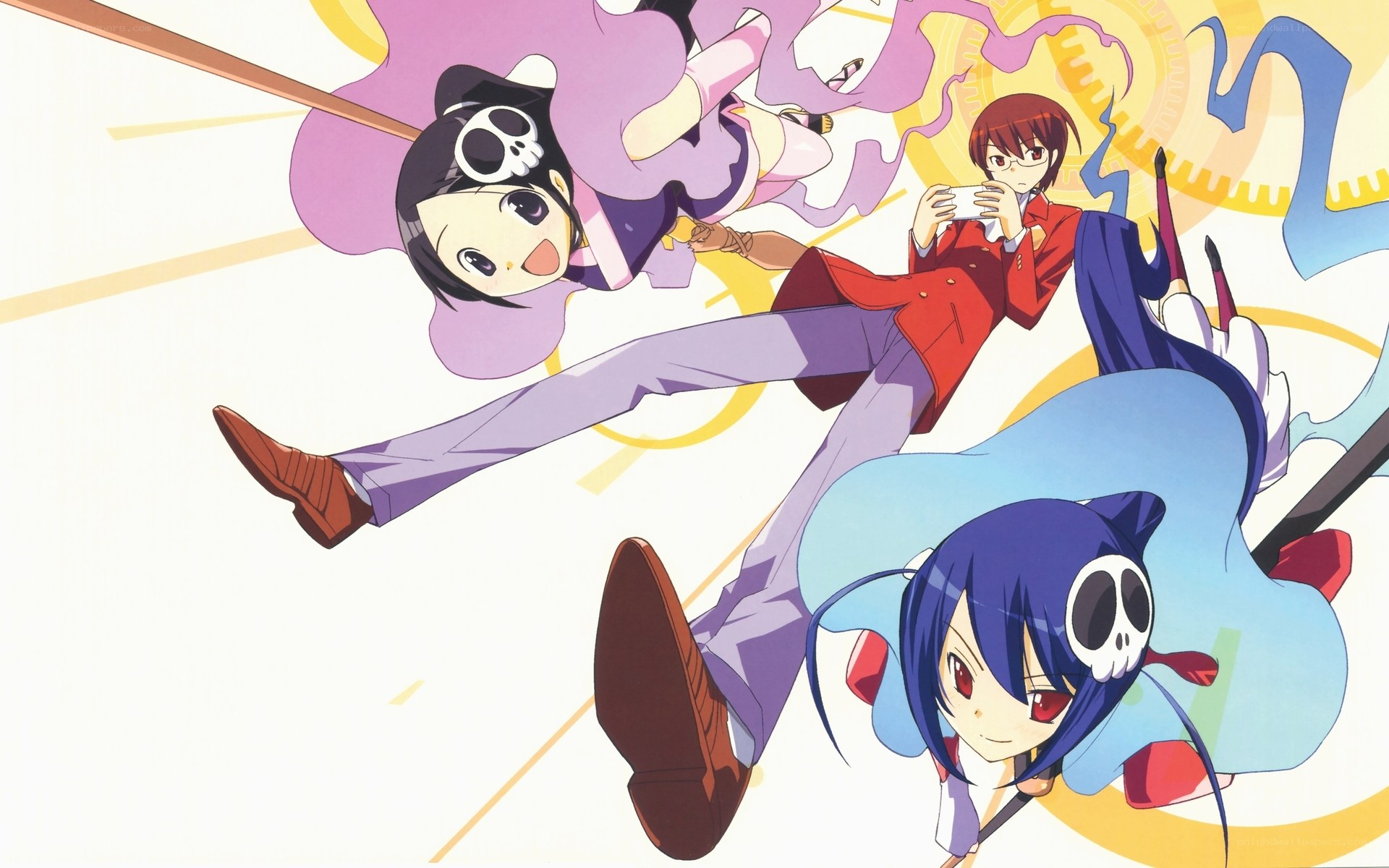 anime characters in action