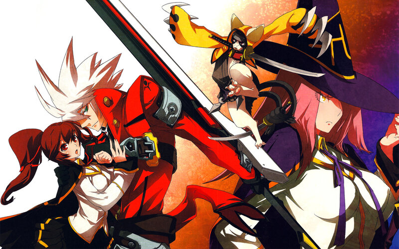 anime characters in action