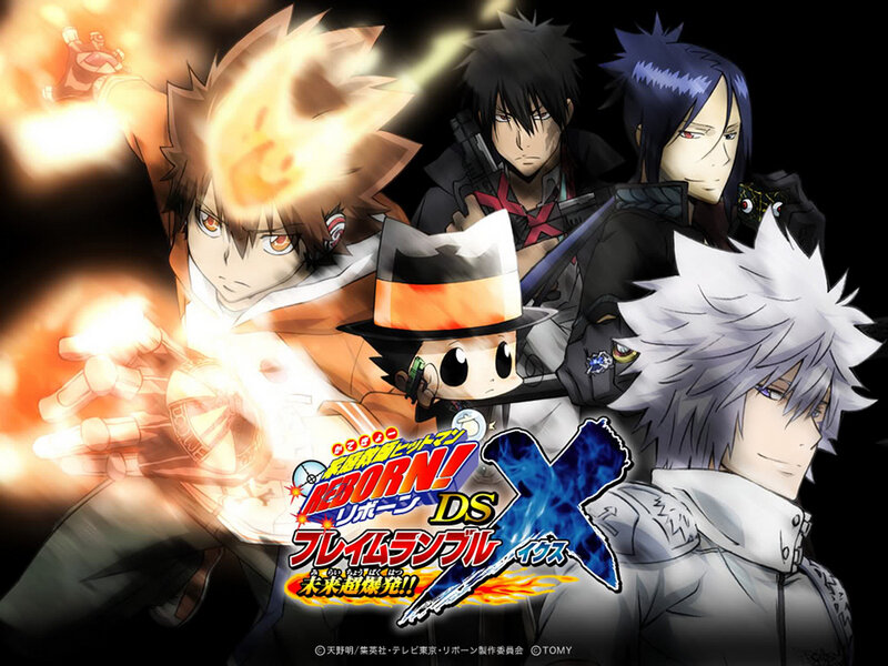 Anime Characters in Action — Black, Dramatic, Flames