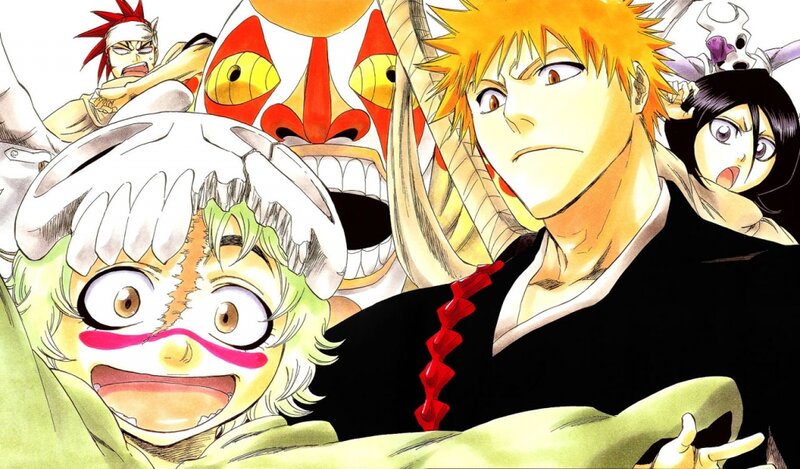 Anime Characters in Action — Black, Dramatic, Manga, Mask