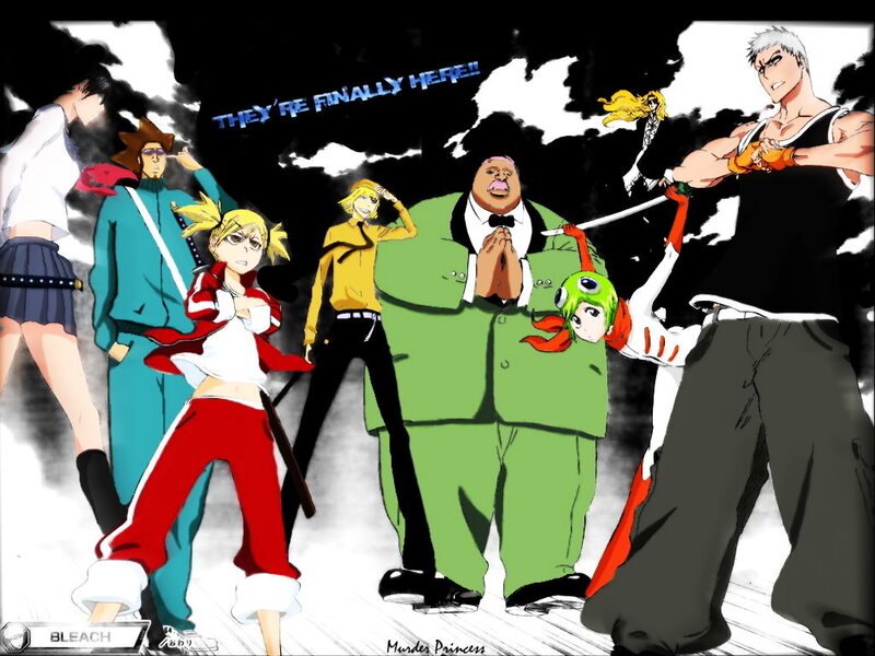 Anime Characters in Action — Black, Dramatic, Manga, Sword, Fighting