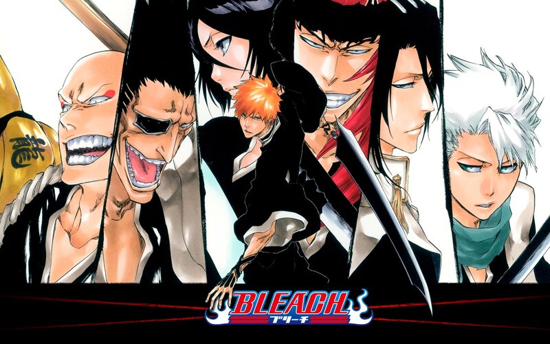 Anime Characters in Action — Black, Dramatic, Manga, Swords, Shinigami