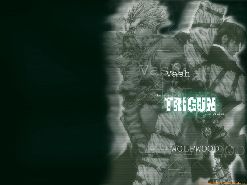 Anime Characters in Action — Black, Dramatic, Manga, Vash the Stampede