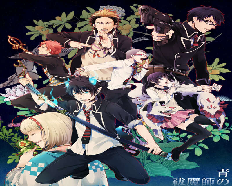 Anime Characters in Action — Black, Dramatic, Night