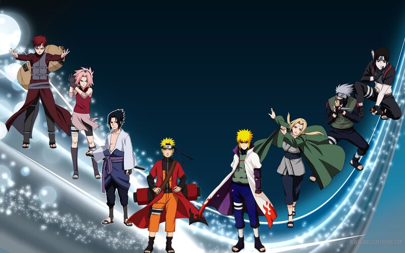 Anime Characters in Action — Blue, Dramatic, Night, Swords, Cloaks