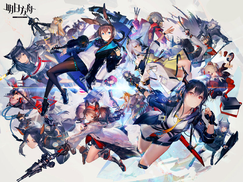 Anime Characters in Action — Blue, Dynamic, Digital Art