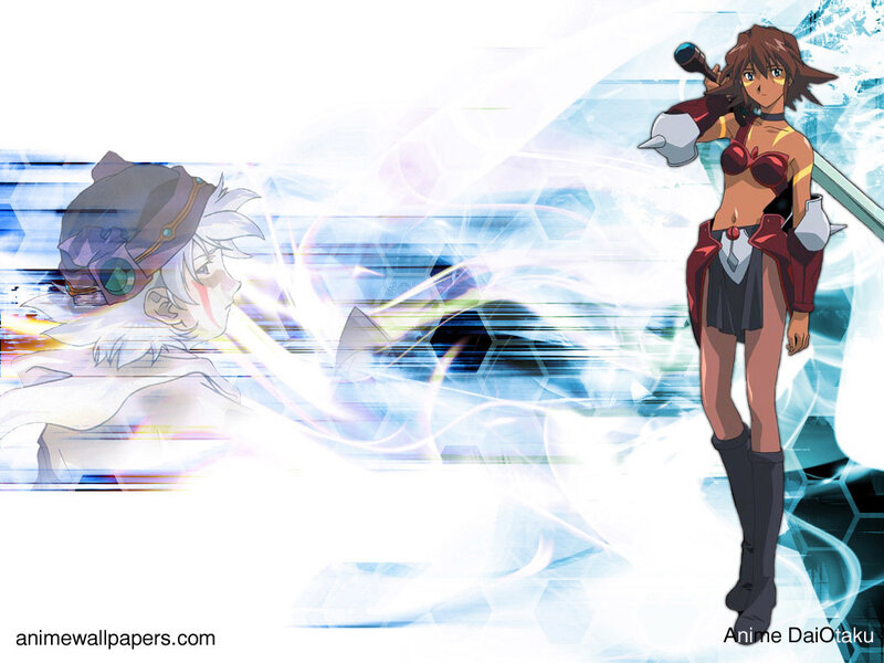 Anime Characters in Action — Blue, Dynamic, Female Character