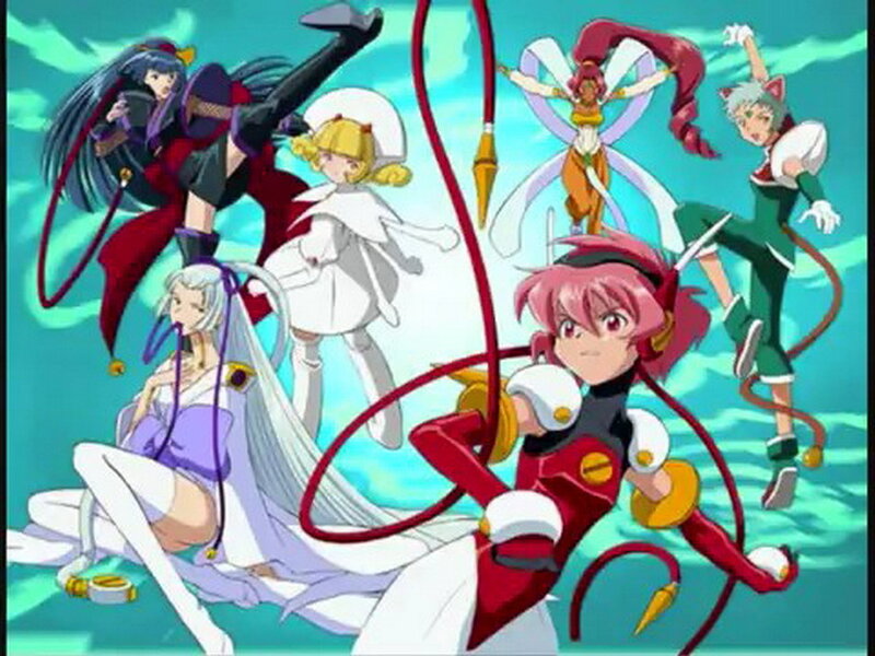 Anime Characters in Action — Blue, Dynamic, Magic