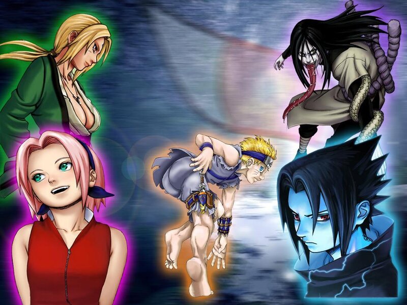Anime Characters in Action — Blue