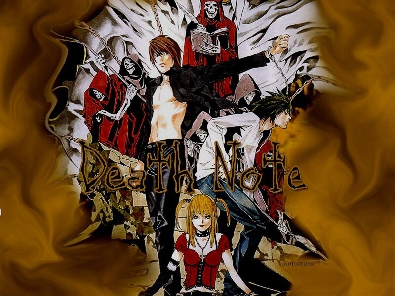 Anime Characters in Action — Brown, Dramatic, Manga