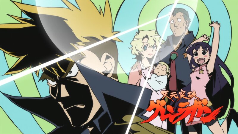 Anime Characters in Action — Green, Dramatic, Family