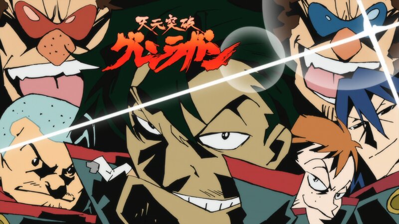 Anime Characters in Action — Green, Dramatic, Title Text