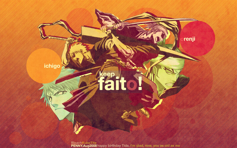Anime Characters in Action — Orange, Dramatic, Manga, Swords