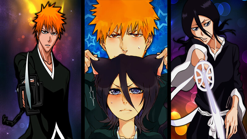 Anime Characters in Action — Orange, Dramatic, Night