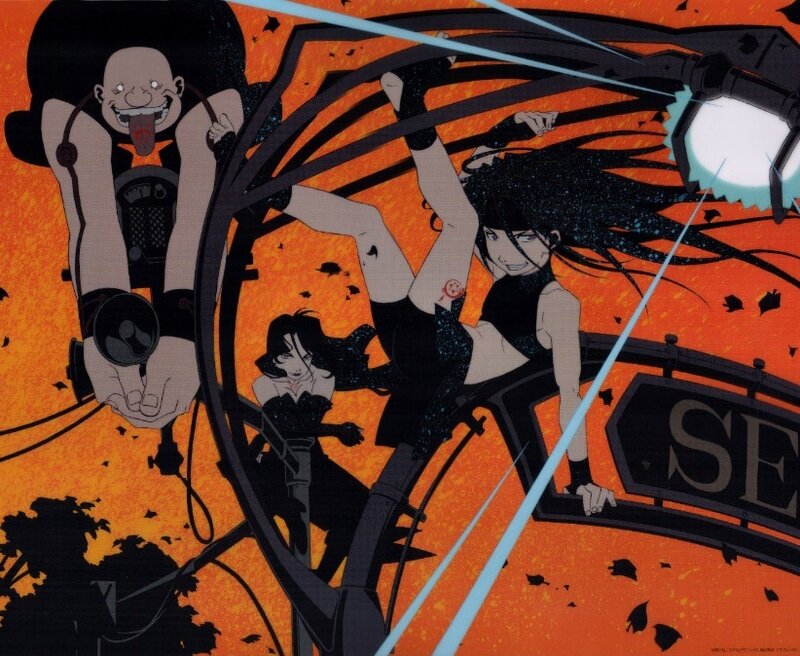 Anime Characters in Action — Orange, Dramatic