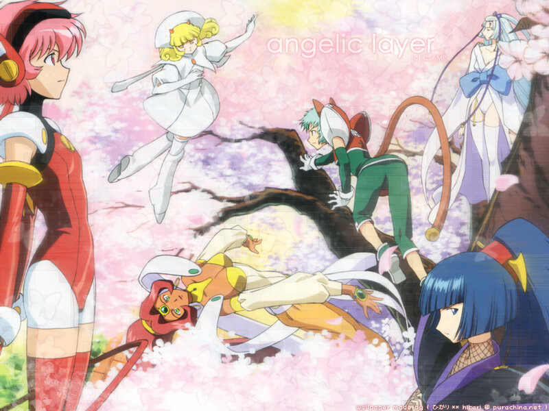 Anime Characters in Action — Pink, Dynamic