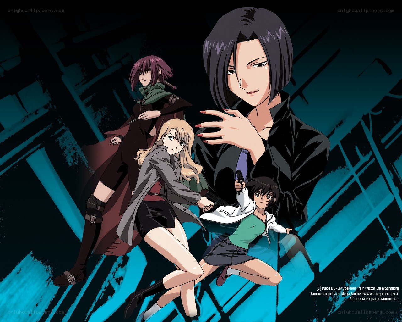 anime characters in action pose