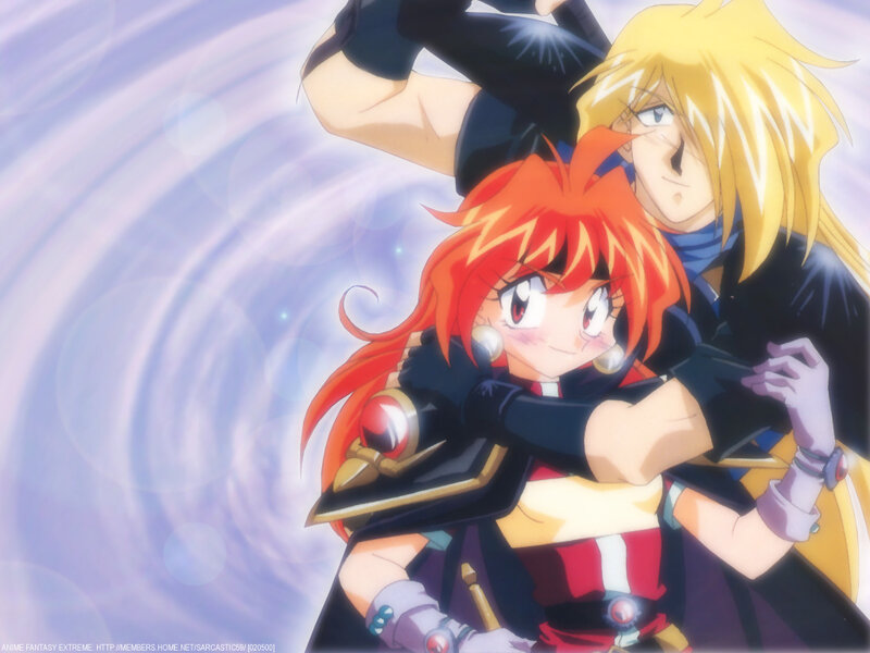 Anime characters in action pose