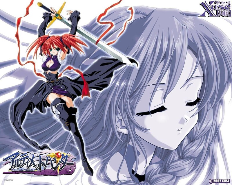 Anime characters in action pose