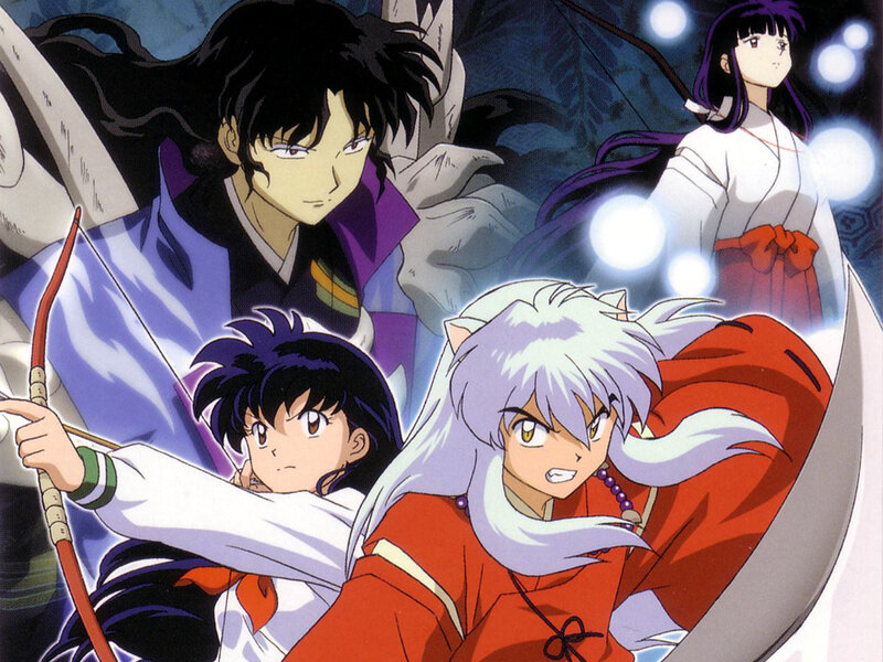 Anime Characters in Action — Red, Dramatic, Night, Bow and Arrow