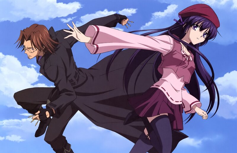 anime characters in action