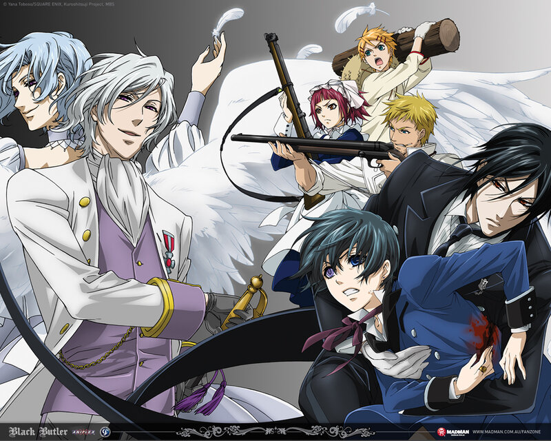 Anime Characters in Action — White, Dramatic, Guns