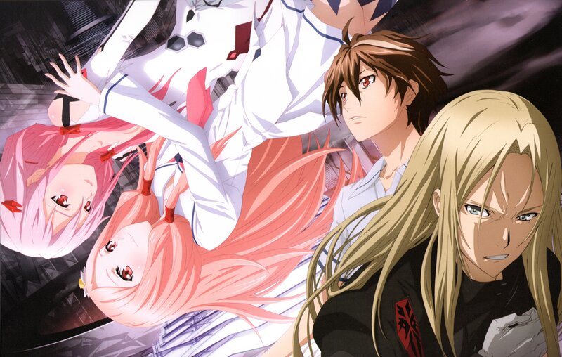Anime Characters in Action — White, Dramatic, Night, Cityscape
