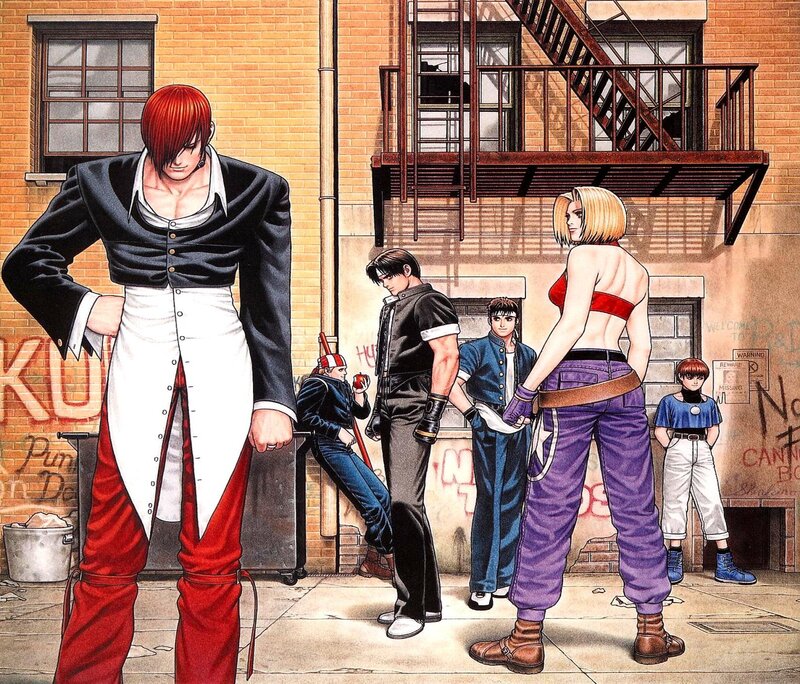Anime Characters in Alley — Red
