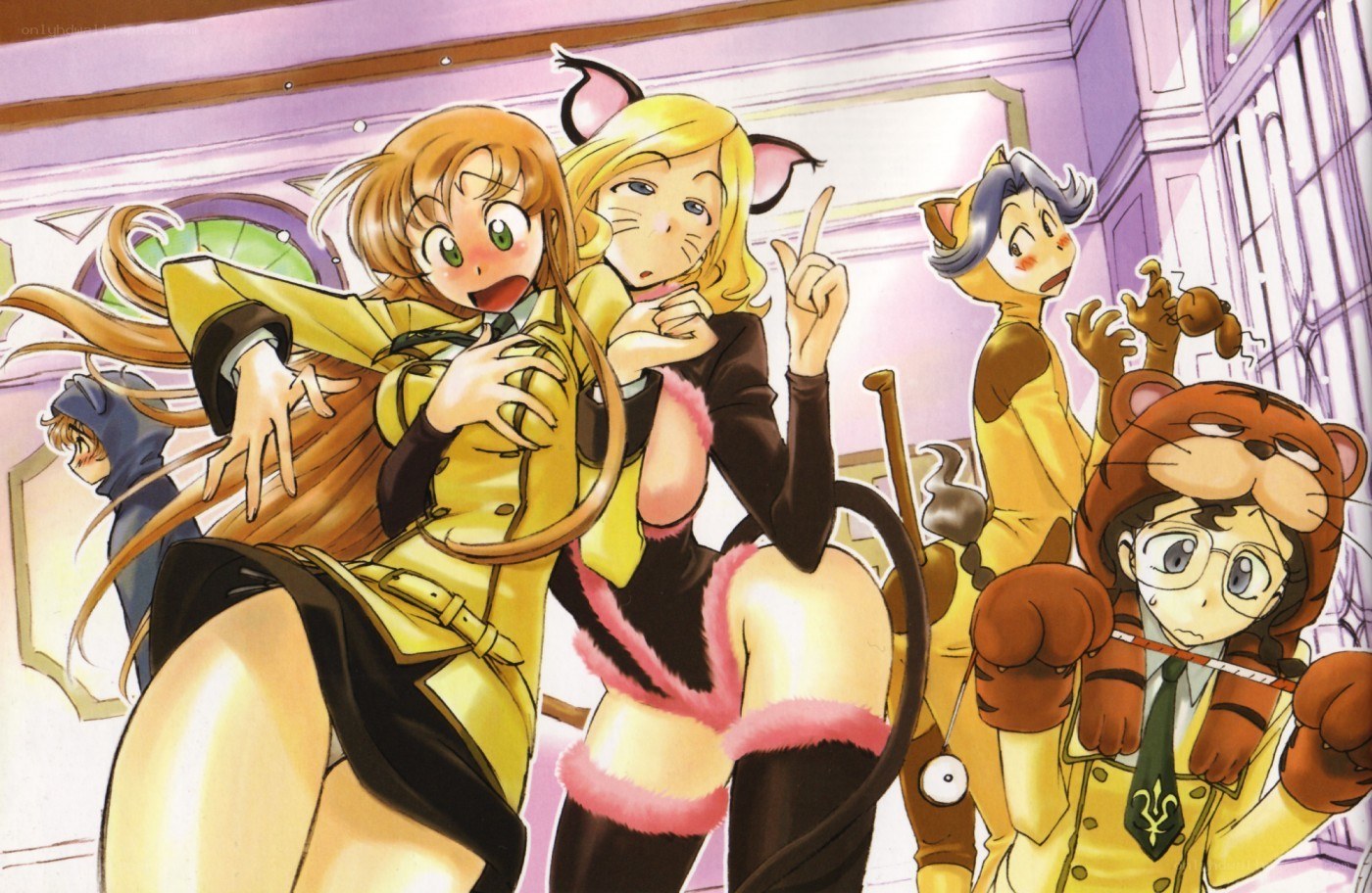 anime characters in animal costumes