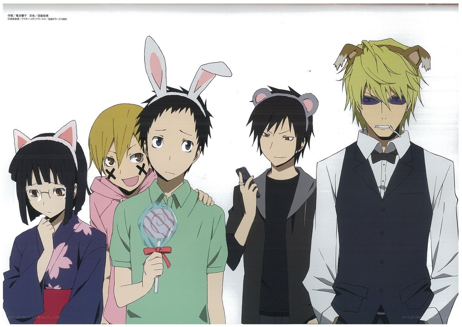 Anime characters in animal ears