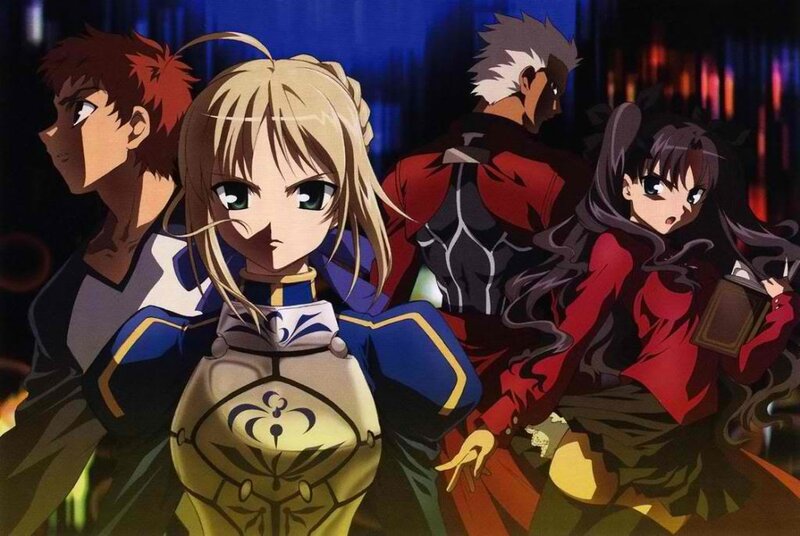 Anime Characters in Armor — Blue, Dramatic, Night