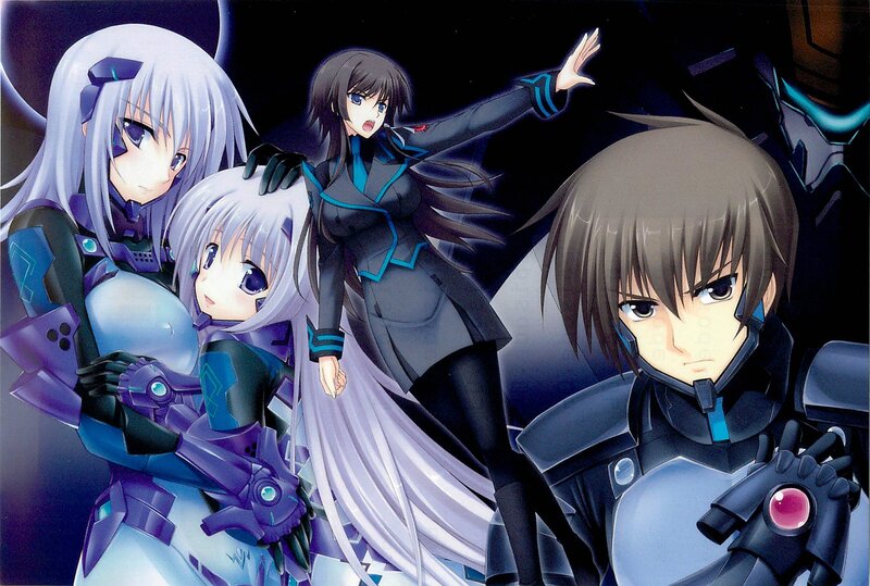 Anime Characters in Armor — Purple, Dramatic