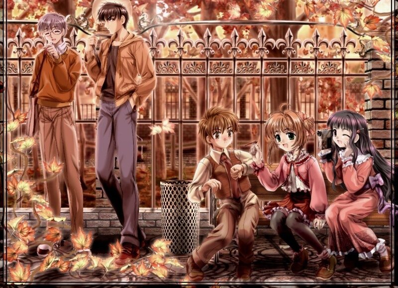 Anime Characters in Autumn — Brown