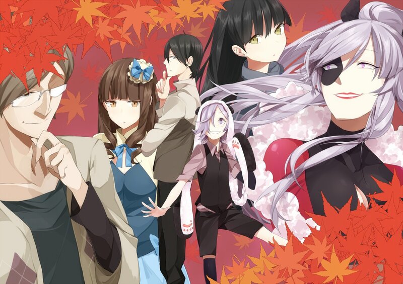 Anime Characters in Autumn — Red, Calm