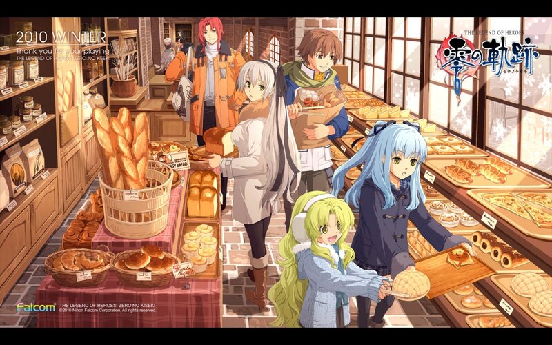 Anime Characters in Bakery