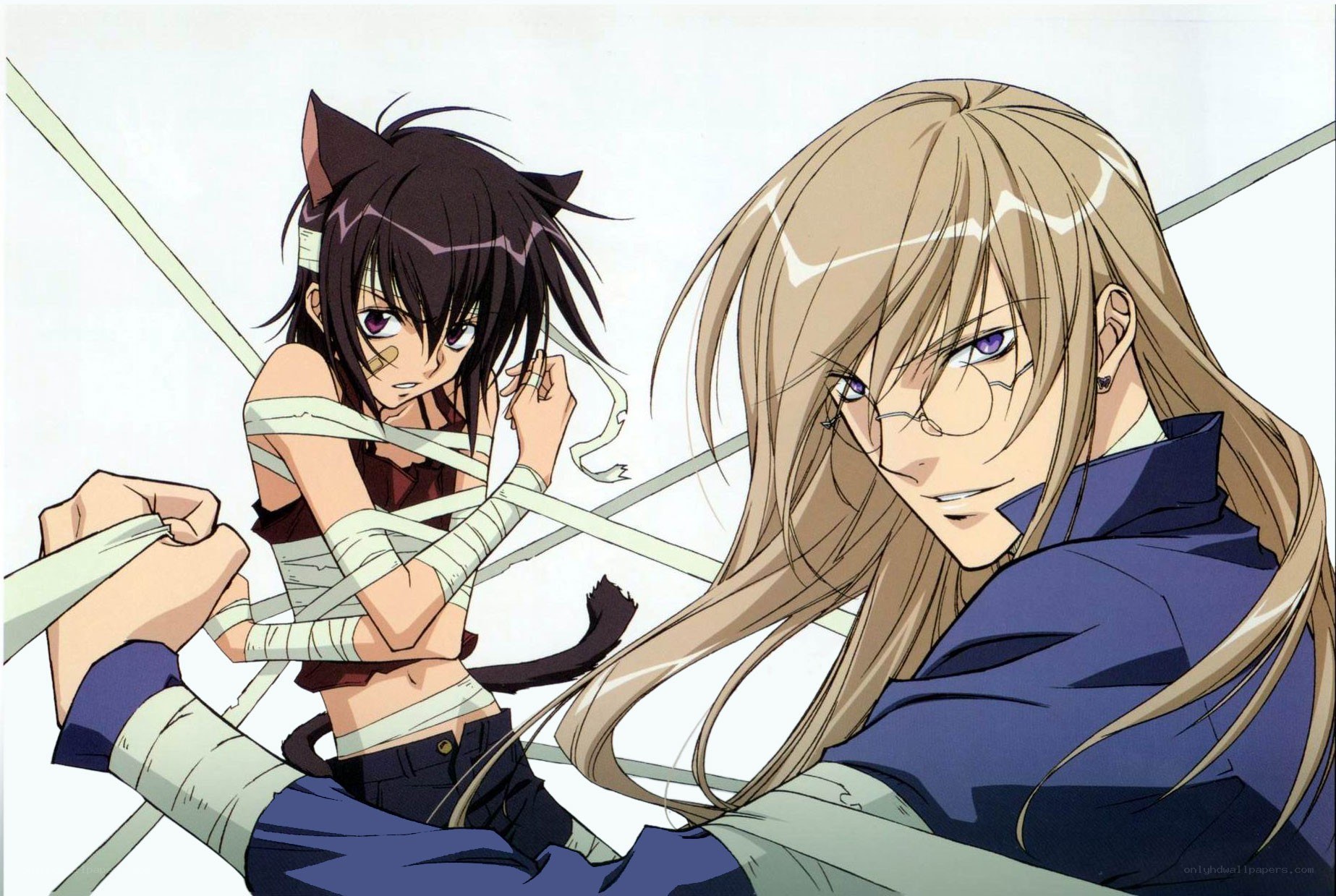 Anime characters in bandages