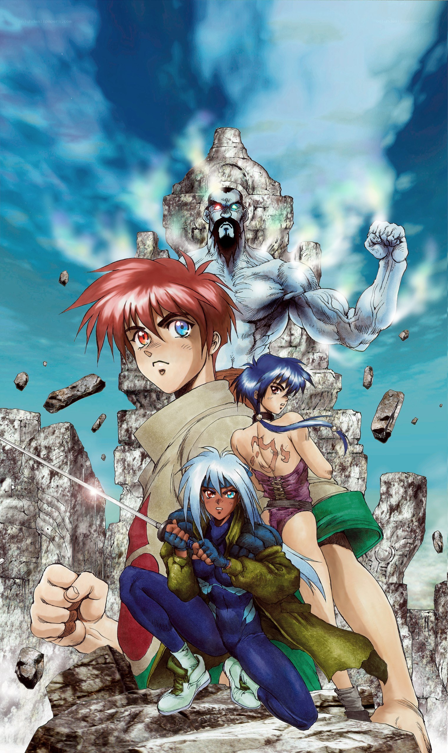 anime characters in battle