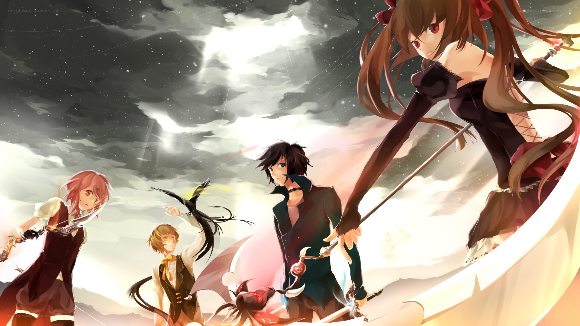 anime characters in battle