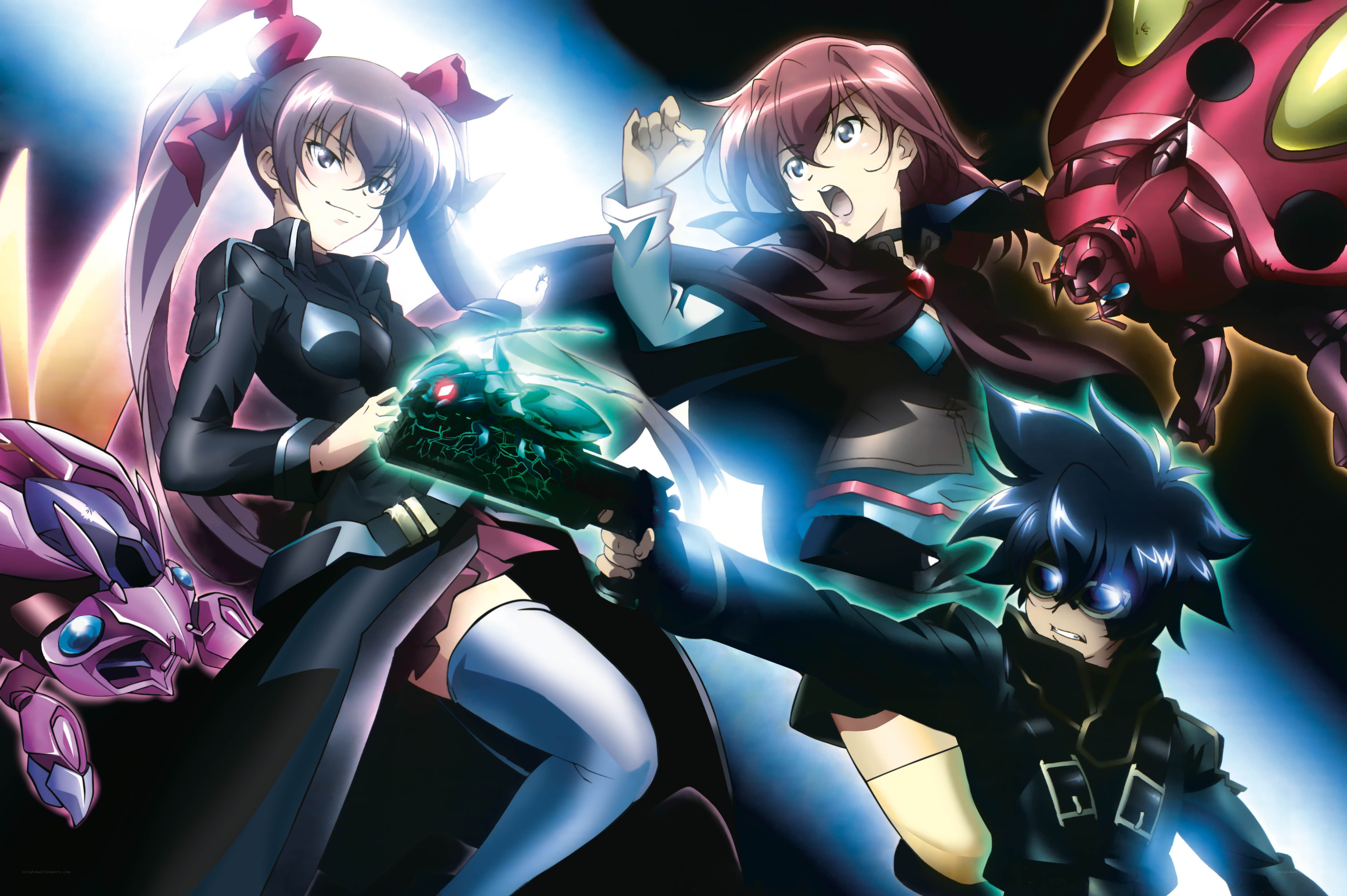Anime characters in battle