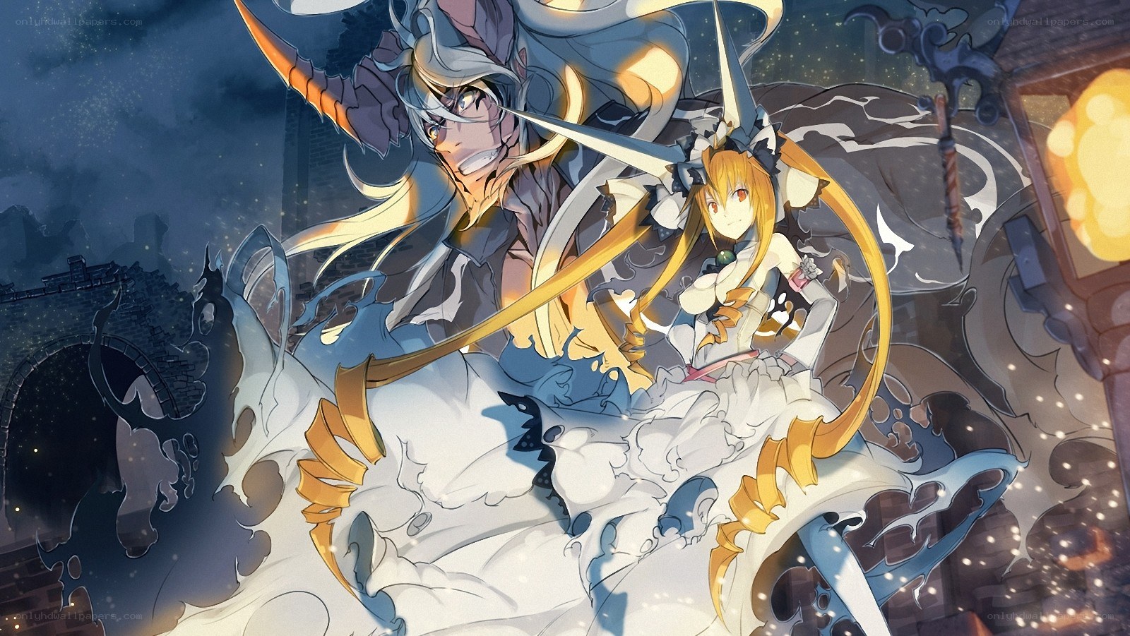Anime characters in battle