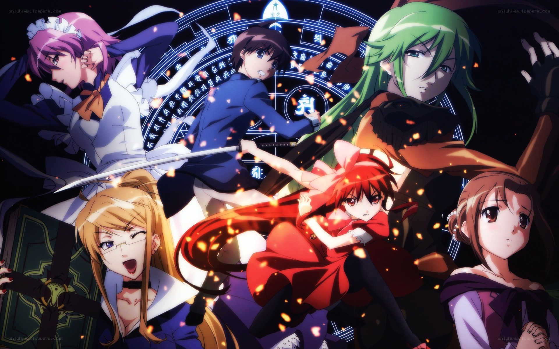 anime characters in battle