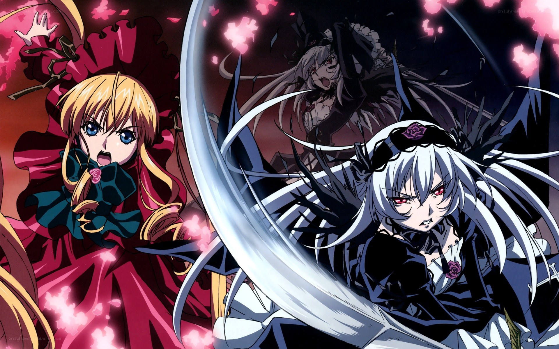 Anime characters in battle
