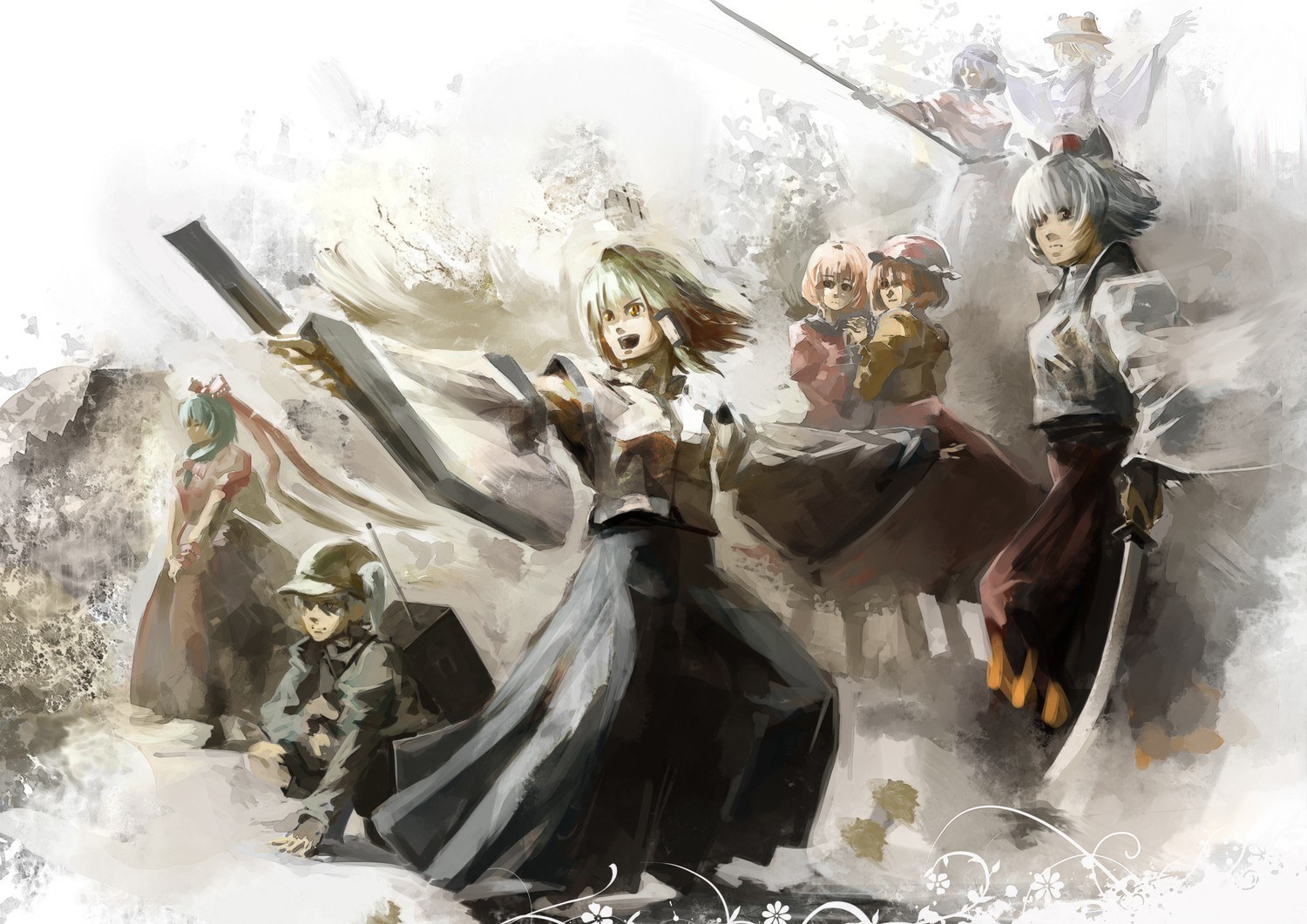 anime characters in battle